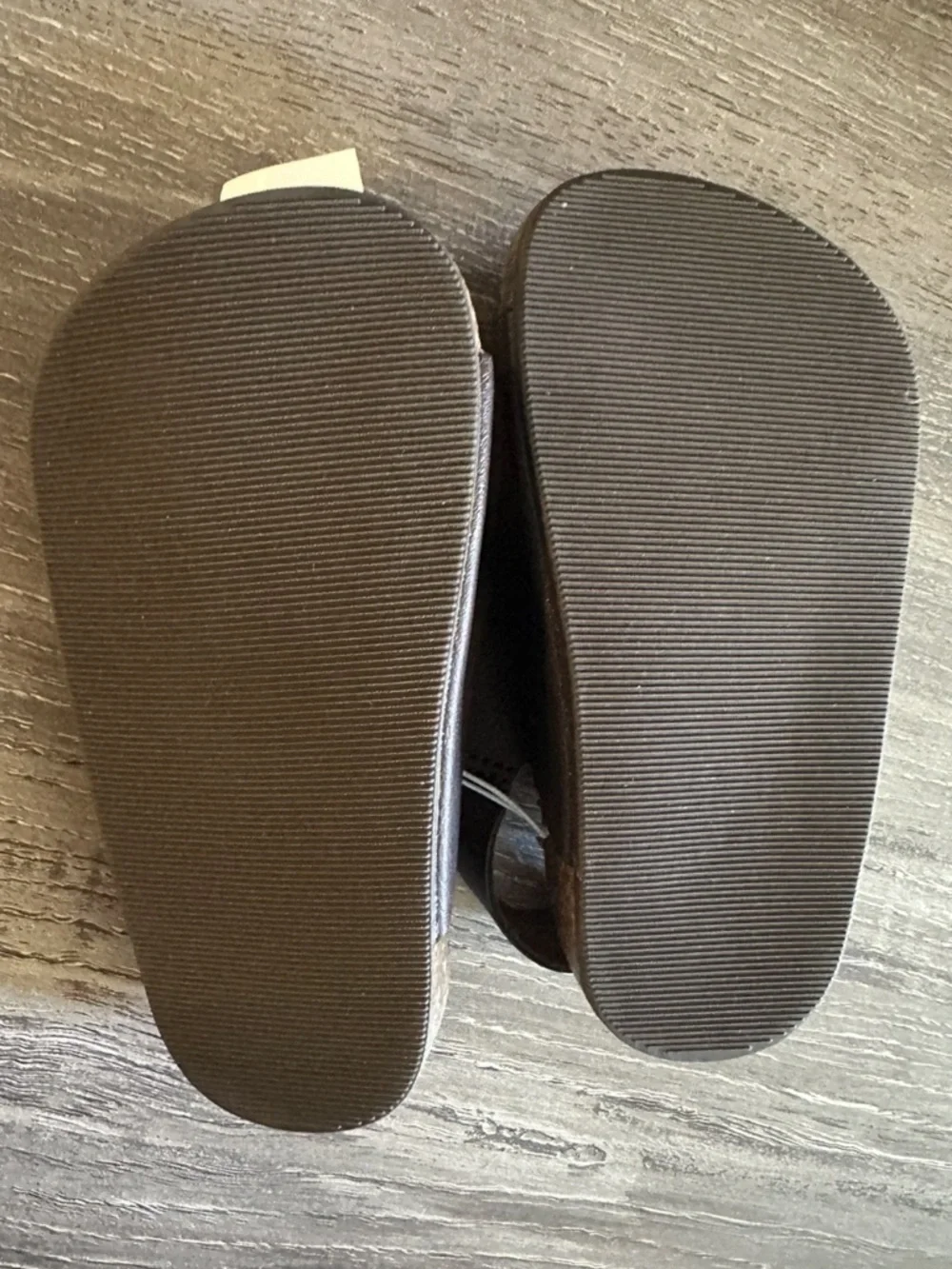 Boys Deep Brown Double-Buckle Cork-Style Sandals - Picture 4 of 6